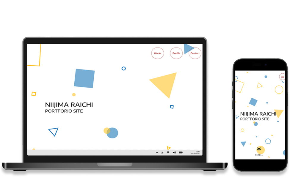 制作実績「ポートフォリオサイト」のアイキャッチ画像